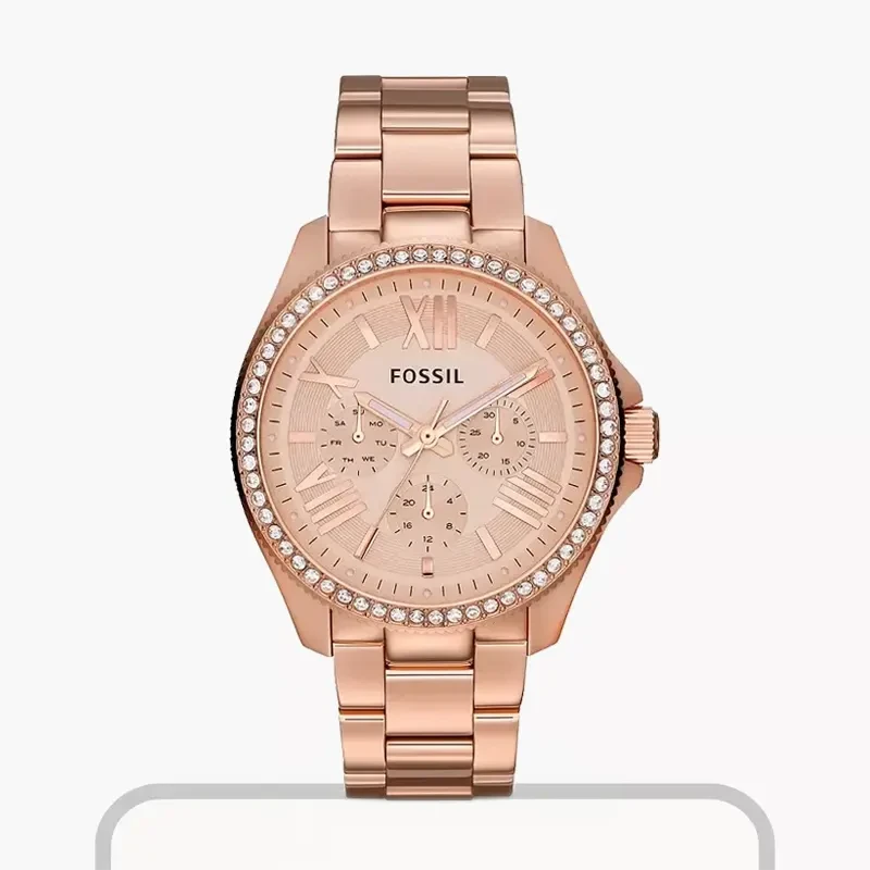 Fossil Cecile Multifunction Rose Gold Ladies Watch- AM4483